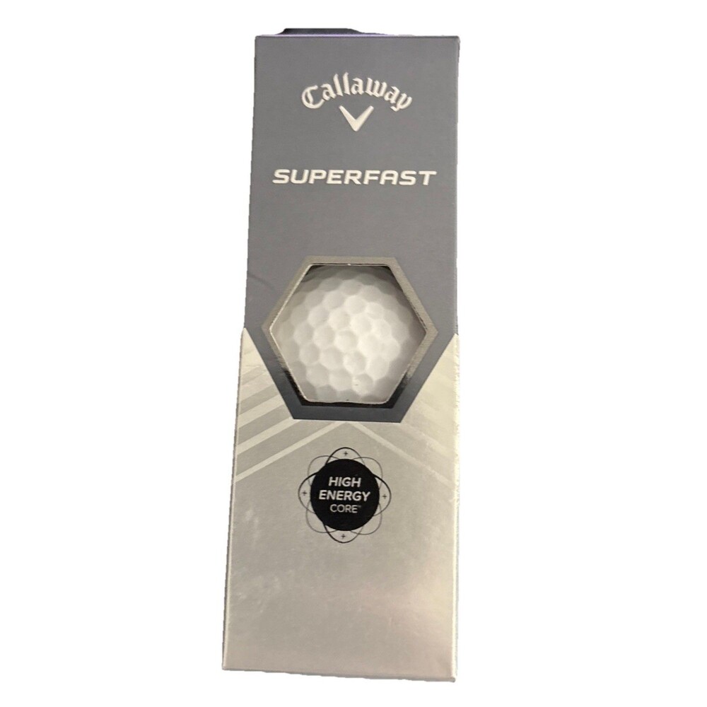 Callaway SuperSoft White Golf Balls Pack Of 3 Balls Never Used (3 Pack) - New!